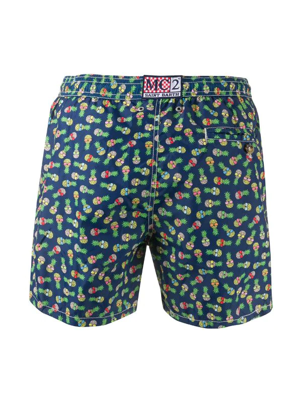 MC2 Saint Barth SANANA 61 Badeshorts Mit Ananas-Print Herren – Bild 2