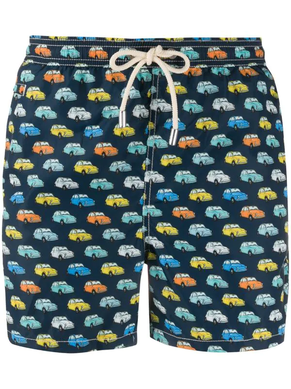 MC2 Saint Barth Quiche 61 Badeshorts Mit Vintage-Print Herren