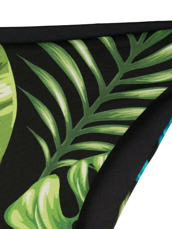 MC2 Saint Barth BILV00 BICOLOR LEAVES Bikinihöschen Mit Blatt-Print Damen – Bild 3