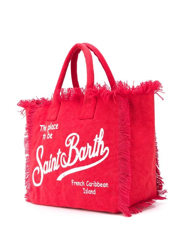 MC2 Saint Barth ROSSO Strandtasche Mit Logo Damen – Bild 3