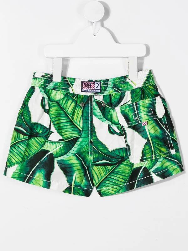 MC2 Saint Barth BANANA LEAVES Badeshorts Mit Bananen-Print Kids – Bild 2