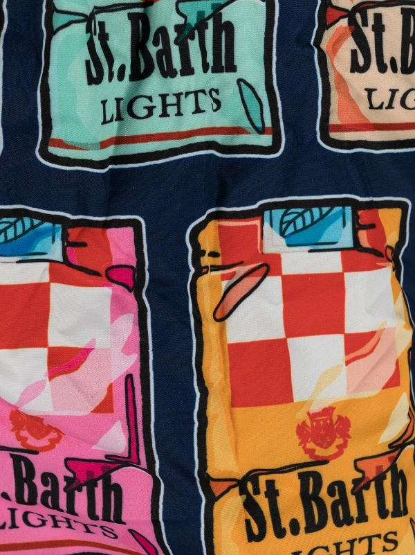 MC2 Saint Barth Badeshorts Mit Muschel-Print SB TOBACCO – Bild 3