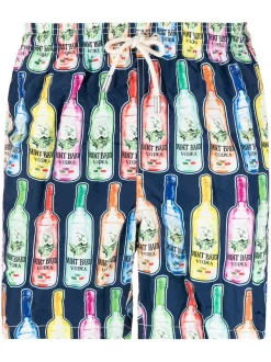 MC2 Saint Barth Badeshorts Mit Wodka-Print Herren