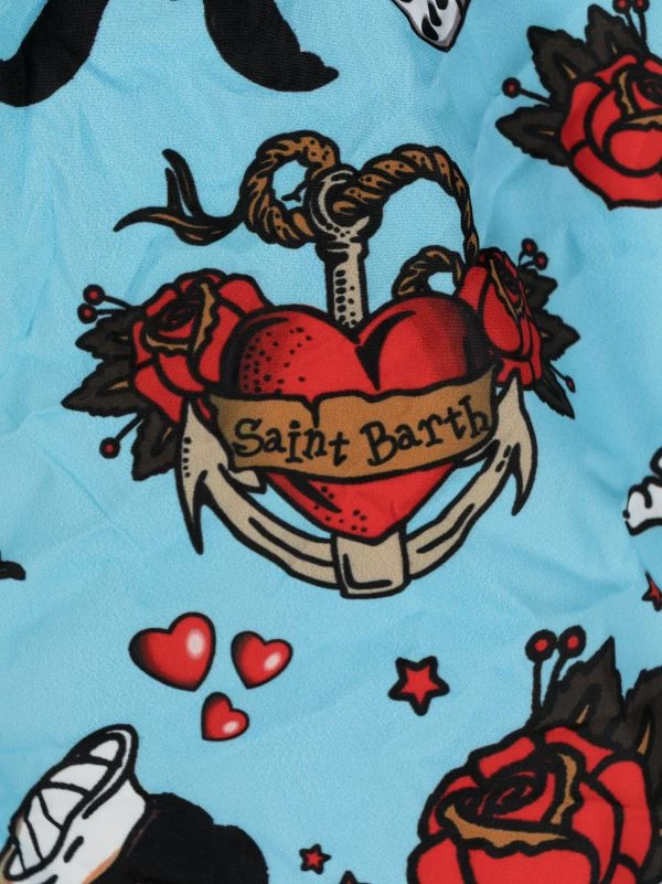 MC2 Saint Barth Badeshorts Mit Herz-Print SYRENE 31 – Bild 3