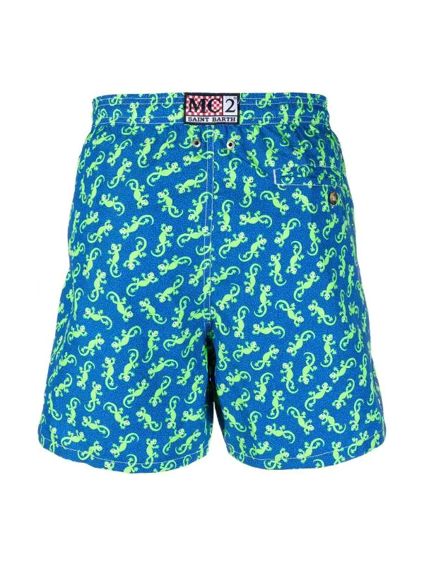 ( Neue Saison ) MC2 Saint Barth Badeshorts Mit Gecko-Print 17 GECKO – Bild 2