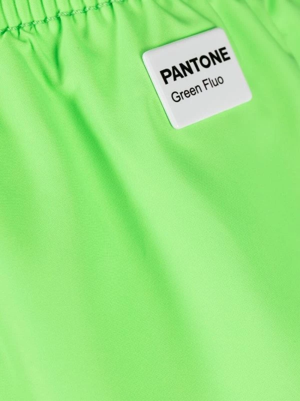 ( Neue Saison ) MC2 Saint Barth 75 GREN FLUO Badeshorts Mit Logo-Patch Herren – Bild 3