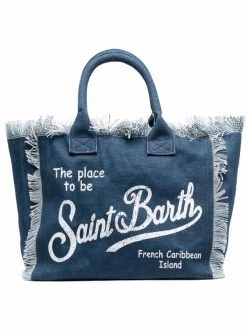 ( Neue Saison ) MC2 Saint Barth Jeans-Shopper Mit Logo-Print Damen