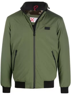 MC2 Saint Barth Gerippte Jacke VERDE MILITARE