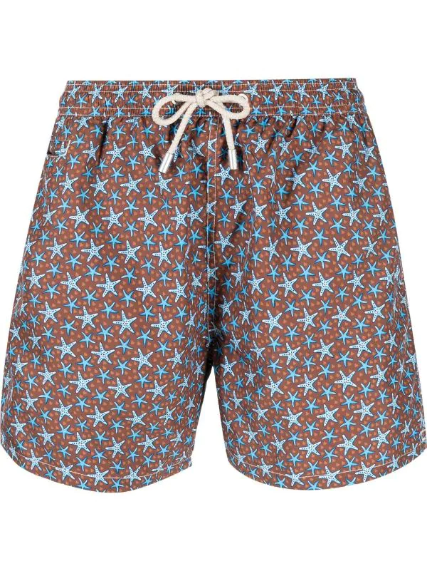 ( Neue Saison ) MC2 Saint Barth Badeshorts Mit Seesterne-Print 18