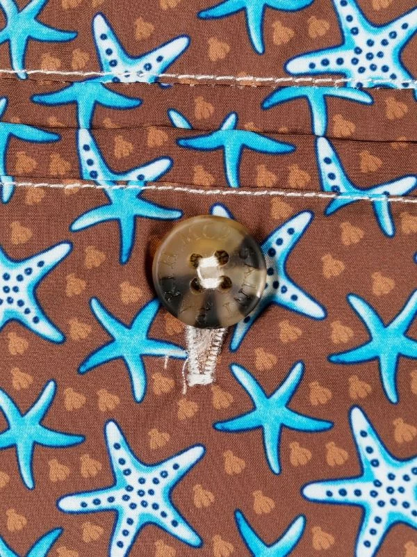 ( Neue Saison ) MC2 Saint Barth Badeshorts Mit Seesterne-Print 18 – Bild 3