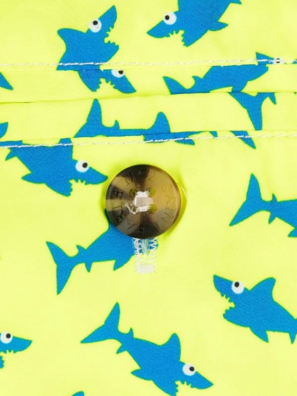 ( Neue Saison ) MC2 Saint Barth 9417 Badeshorts Mit Hai-Print Herren – Bild 3