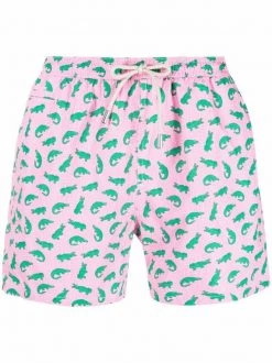 ( Neue Saison ) MC2 Saint Barth ALLIGATOR ANML 21 Badeshorts Mit Krokodil-Print Herren