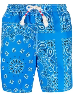 ( Neue Saison ) MC2 Saint Barth Badeshorts Mit Bandana-Print BANDANNA ROUND 1701