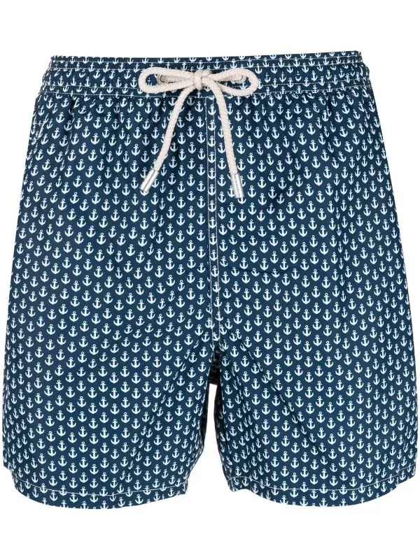 ( Neue Saison ) MC2 Saint Barth Badeshorts Mit Anker-Motiv Herren
