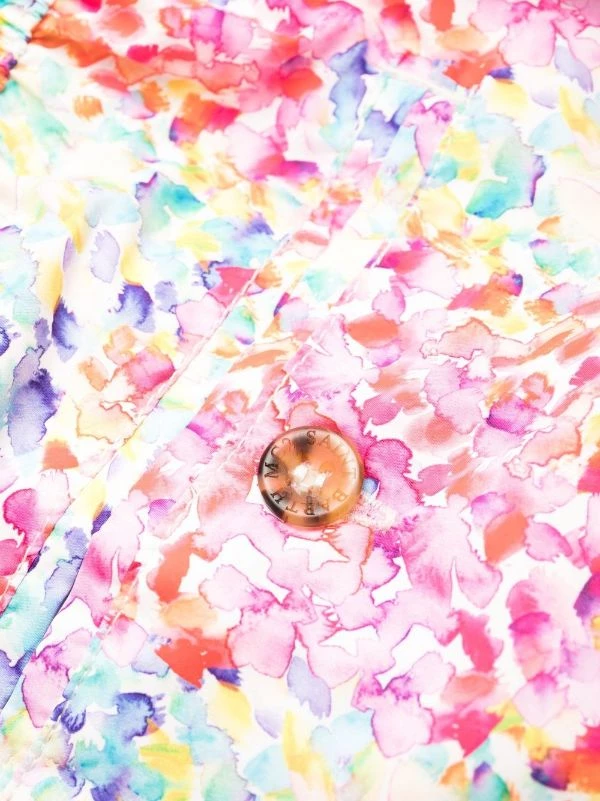 ( Neue Saison ) MC2 Saint Barth Badeshorts Mit Aquarellblumen-Print 01064B PINK – Bild 3