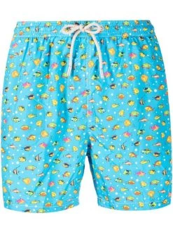( Neue Saison ) MC2 Saint Barth Badeshorts Mit Cartoon-Print Herren