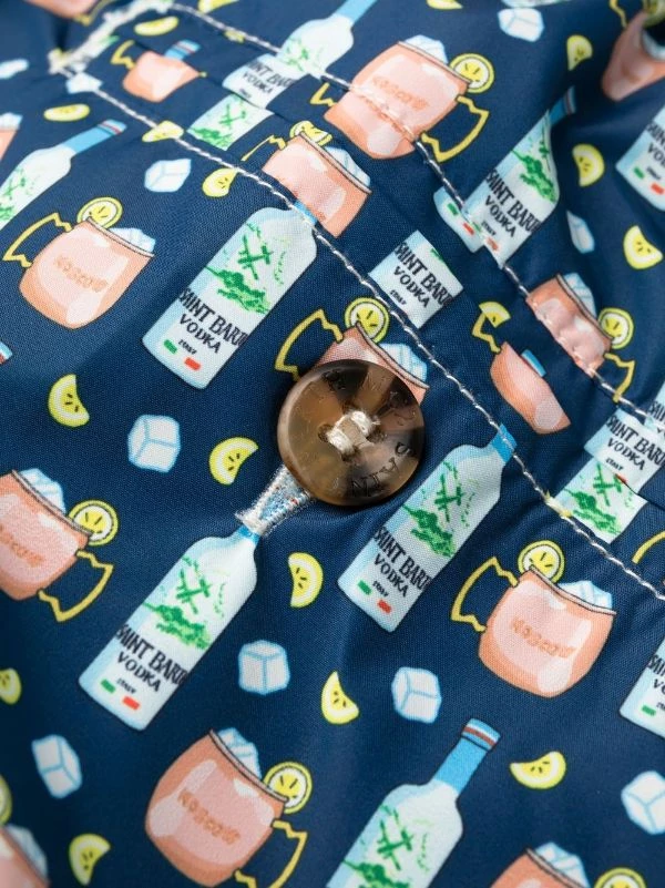 ( Neue Saison ) MC2 Saint Barth Badeshorts Mit Vodka Mule-Print Herren – Bild 3