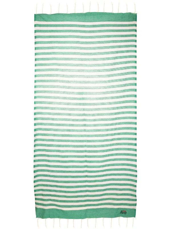 ( Neue Saison ) MC2 Saint Barth LIG57 Gestreiftes Strandtuch Mit Fransen Herren – Bild 3