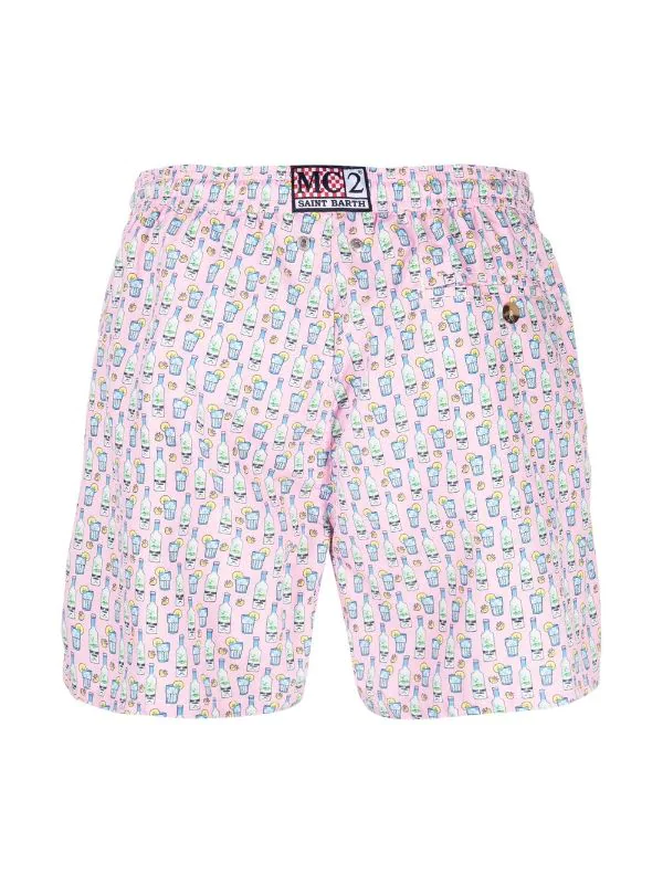 ( Neue Saison ) MC2 Saint Barth Badeshorts Mit Grafischem Print Herren – Bild 2