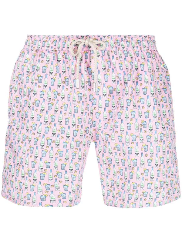 ( Neue Saison ) MC2 Saint Barth Badeshorts Mit Grafischem Print Herren