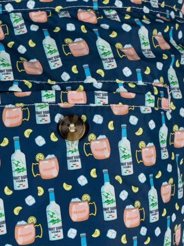 ( Neue Saison ) MC2 Saint Barth VODKA MULE 61 Badeshorts Mit Kordelzug Herren – Bild 3