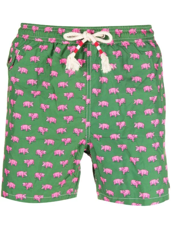 ( Neue Saison ) MC2 Saint Barth Badeshorts Mit Grafischem Print Herren