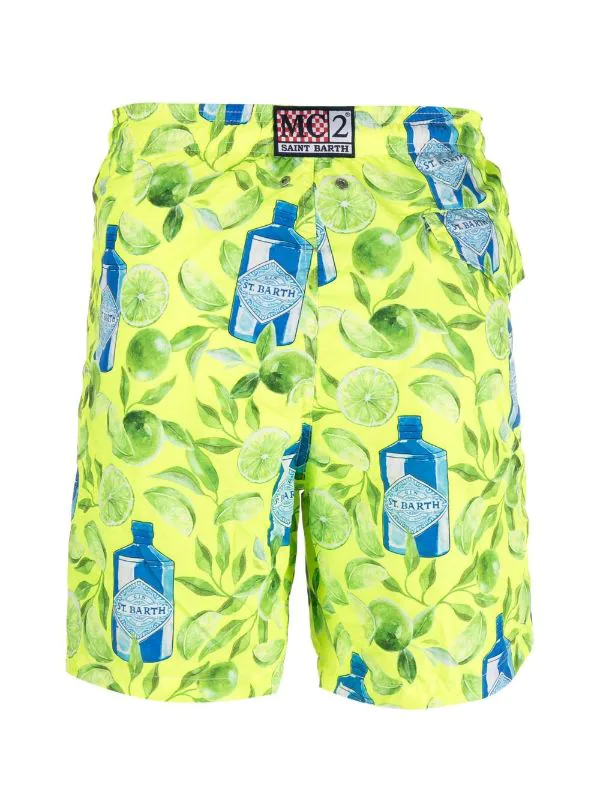 ( Neue Saison ) MC2 Saint Barth Lighting Gin Badeshorts GIN LIME 94 – Bild 2