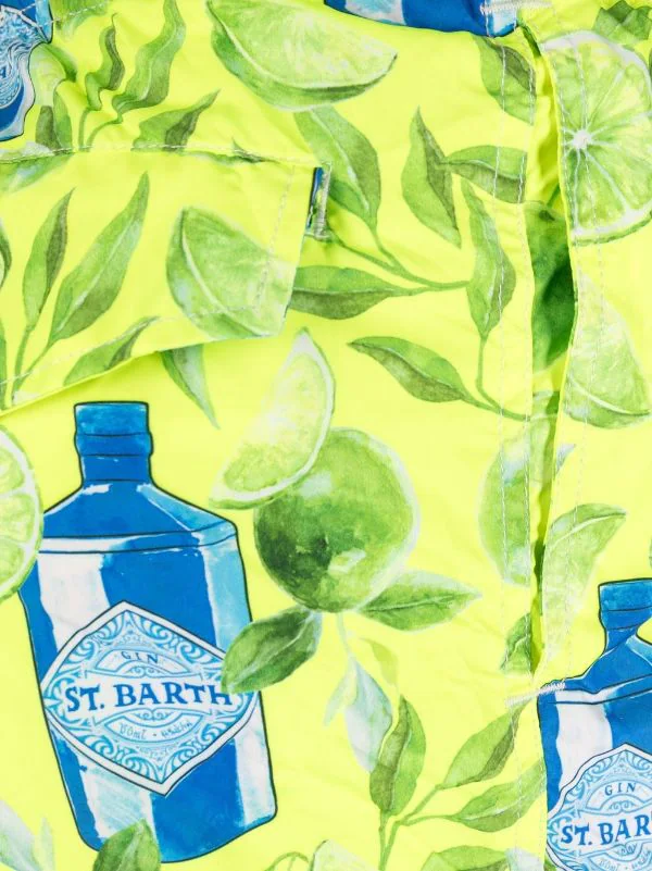 ( Neue Saison ) MC2 Saint Barth Lighting Gin Badeshorts GIN LIME 94 – Bild 3