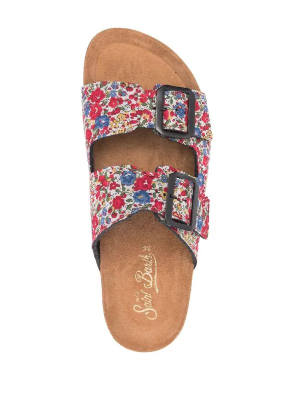 ( Neue Saison ) MC2 Saint Barth Sandalen Mit Blumen-Print 41 EMMA & GEORGINA – Bild 4