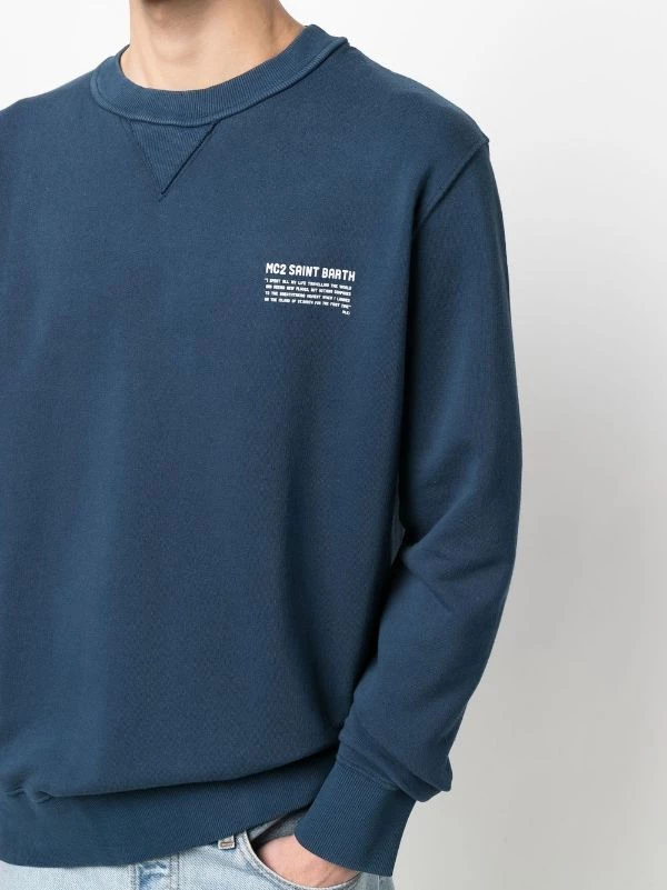 ( Neue Saison ) MC2 Saint Barth Sweatshirt Mit Rundhalsausschnitt Herren – Bild 5