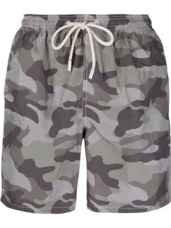 ( Neue Saison ) MC2 Saint Barth CAMOUFLAGE Lighting Badeshorts Mit Camouflage-Print Herren