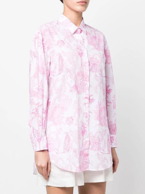 ( Neue Saison ) MC2 Saint Barth Brigitte Hemd Mit Dschungel-Print 02013B JUNGLE OCEANIA 21 – Bild 2