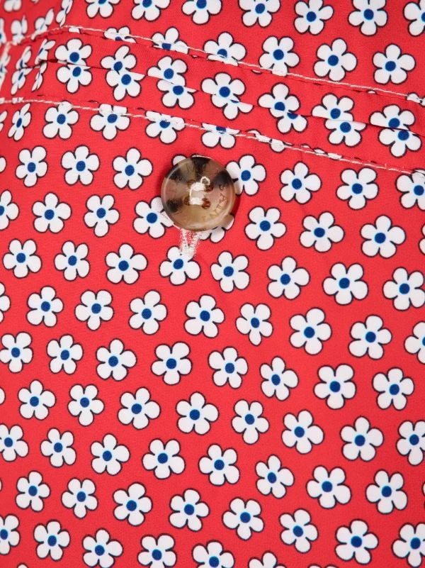 ( Neue Saison ) MC2 Saint Barth 02559B ASHL Y 41 Badeshorts Mit Blumenmuster Herren – Bild 3