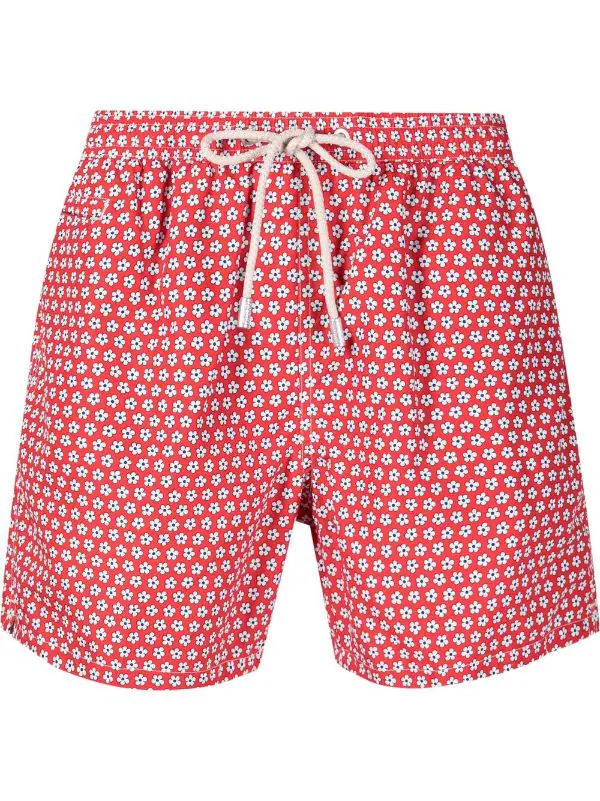 ( Neue Saison ) MC2 Saint Barth 02559B ASHL Y 41 Badeshorts Mit Blumenmuster Herren