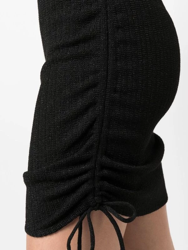 ( Neue Saison ) MC2 Saint Barth 00825B BLACK Gestricktes Minikleid Damen – Bild 5