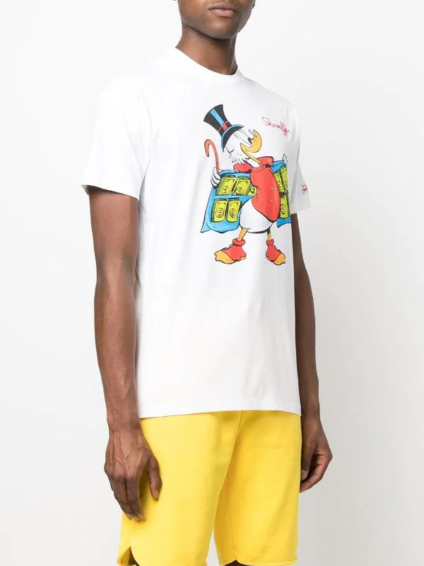 ( Neue Saison ) MC2 Saint Barth T-Shirt Mit Cartoon-Print Herren – Bild 3