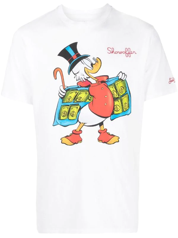 ( Neue Saison ) MC2 Saint Barth T-Shirt Mit Cartoon-Print Herren