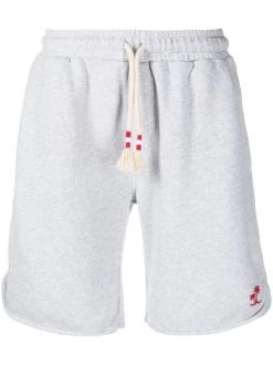 ( Neue Saison ) MC2 Saint Barth Bestickte Joggingshorts 00197B GRIGIO