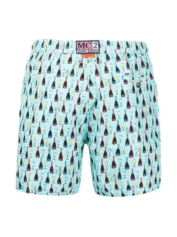 ( Neue Saison ) MC2 Saint Barth Badeshorts Mit Flaschen-Print BELLAVISTA 56 – Bild 2