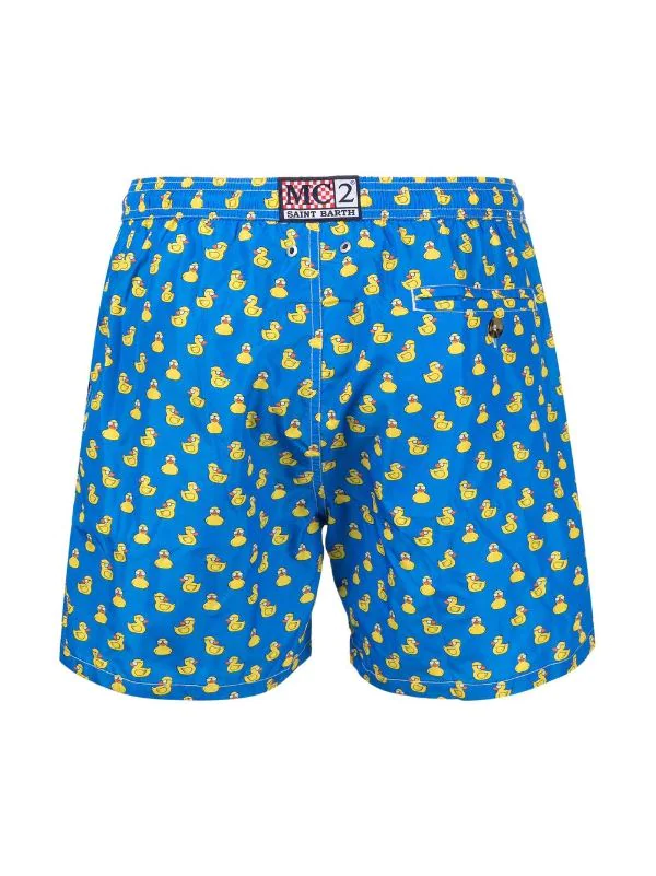 ( Neue Saison ) MC2 Saint Barth DUCKY GLASS 17 Badeshorts Mit Enten-Print Herren – Bild 2