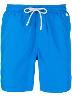 ( Neue Saison ) MC2 Saint Barth 17 BLUETTE Badeshorts Mit Logo-Patch Herren