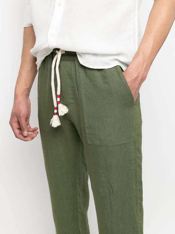 ( Neue Saison ) MC2 Saint Barth 00211B 52 MILITARY Gerade Hose Mit Kordelzug Herren – Bild 5