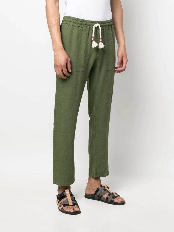 ( Neue Saison ) MC2 Saint Barth 00211B 52 MILITARY Gerade Hose Mit Kordelzug Herren – Bild 3