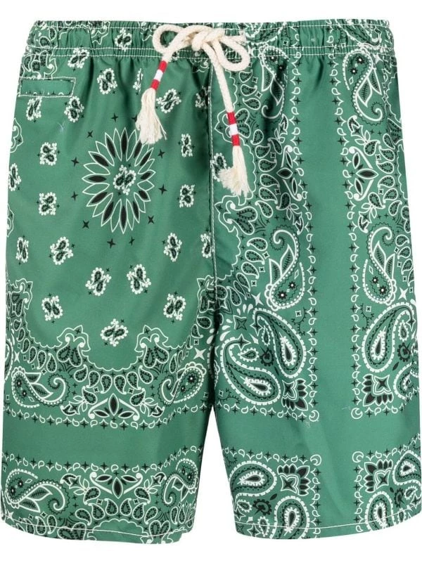 ( Neue Saison ) MC2 Saint Barth Badehose Mit Paisley-Print BANDANNA ROUND 5201