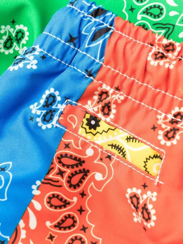 ( Neue Saison ) MC2 Saint Barth 00208B MULTICOLOR Badeshorts Mit Bandana-Print Herren – Bild 3