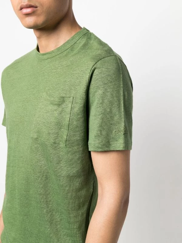 ( Neue Saison ) MC2 Saint Barth T-Shirt Mit Aufgesetzter Brusttasche Herren – Bild 5