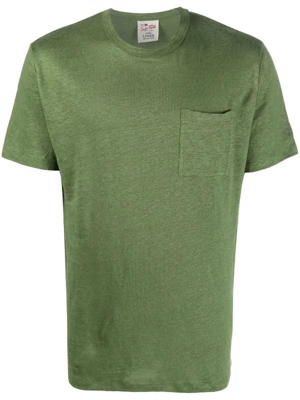 ( Neue Saison ) MC2 Saint Barth T-Shirt Mit Aufgesetzter Brusttasche Herren