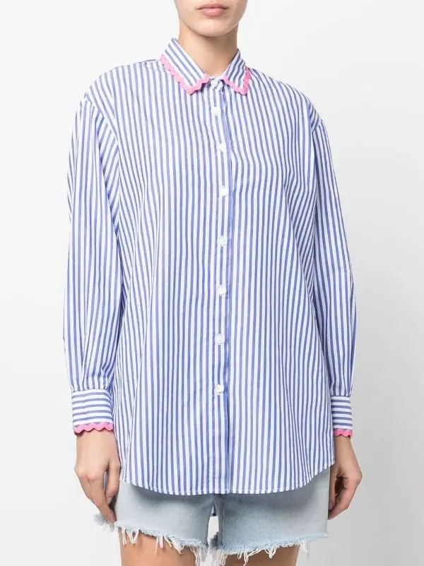 ( Neue Saison ) MC2 Saint Barth Hemd Mit Logo 00497B EMB W SB PALM LIN6177 – Bild 3