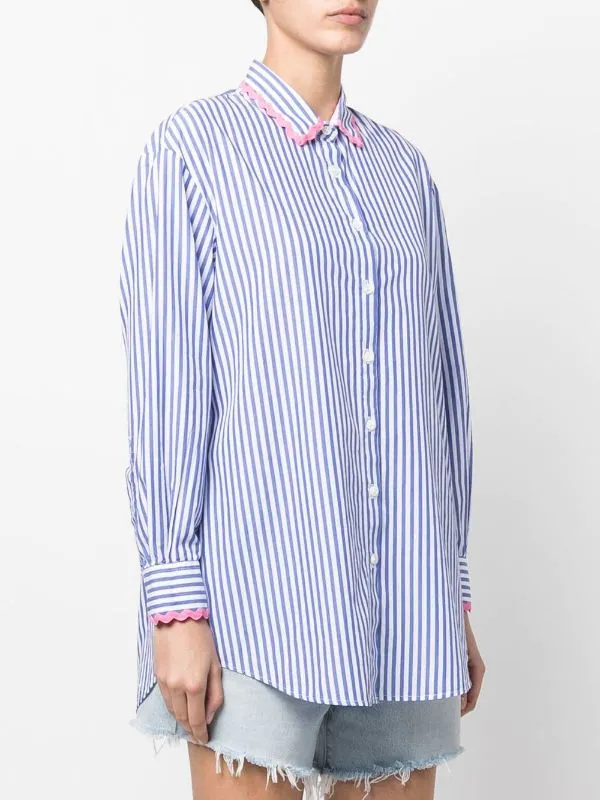 ( Neue Saison ) MC2 Saint Barth Hemd Mit Logo 00497B EMB W SB PALM LIN6177 – Bild 4