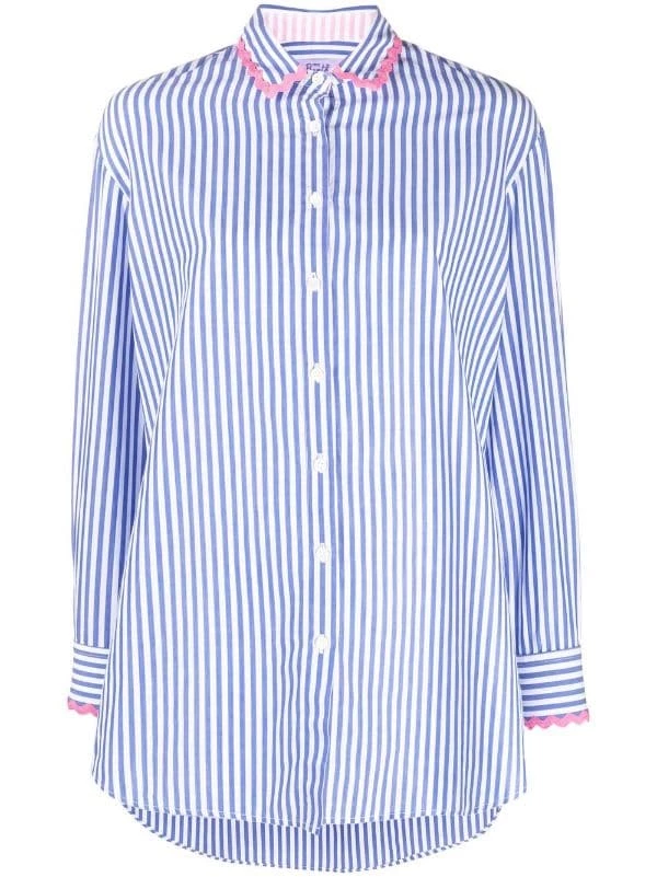 ( Neue Saison ) MC2 Saint Barth Hemd Mit Logo 00497B EMB W SB PALM LIN6177